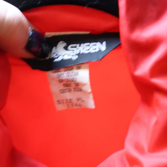 Vintage Aqua Sheen Lightweight rain coat size Petite Large - Picture 6 of 7